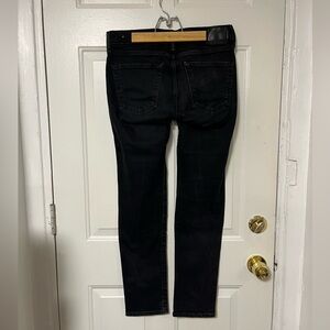 Abercrombie Black Denim. Felix Super Skinny